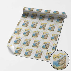 Amalfi Coast La Dolce Vita Italy Wrapping Paper Roll Vintage Summer Amalfi Coast