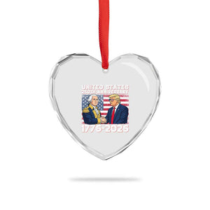 250th Anniversary USA Heart Crystal Glass Ornament Patriotic Trump George Washington American Flag 4th of July TS14 Print Your Wear