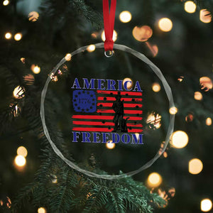 America Freedom 1776 Revolutionary War Crystal Glass Ornament Minuteman Betsy Ross Flag Patriotic History TS02 Print Your Wear