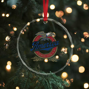 America Since 1776 Crystal Glass Ornament 4th of July Retro Vintage Patriotic Eagle Pride TS02 Print Your Wear