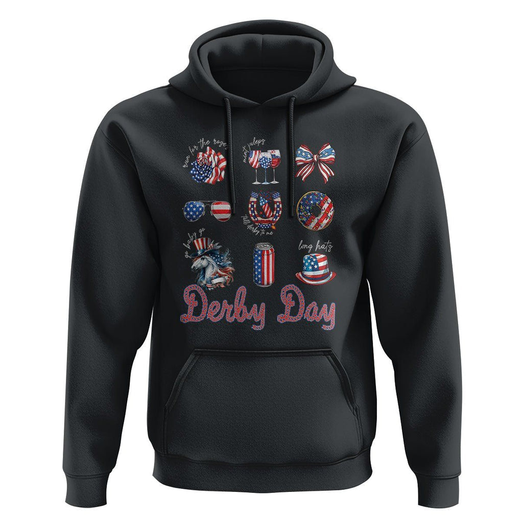 American Derby Day Horse Racing Hoodie TS09 Black Print Your Wear