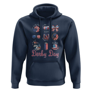 American Derby Day Horse Racing Hoodie TS09 Navy Print Your Wear