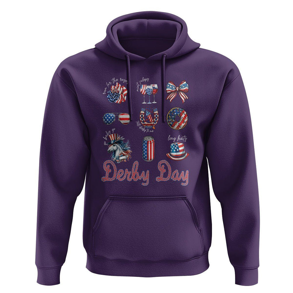 American Derby Day Horse Racing Hoodie TS09 Purple Print Your Wear