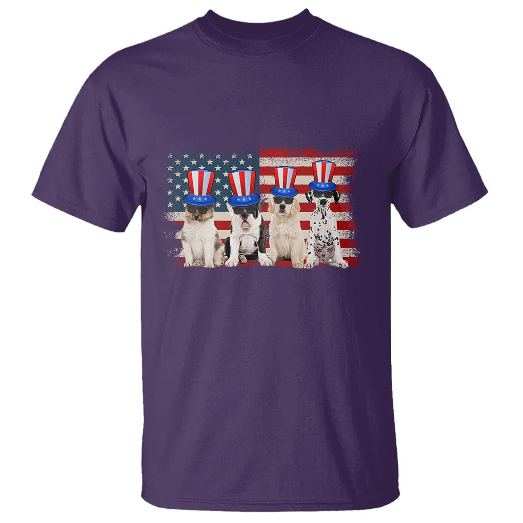 American Dogs T Shirt Funny USA Patriotic 4th July Gifts for Dog Lovers TS02 Printyourwear