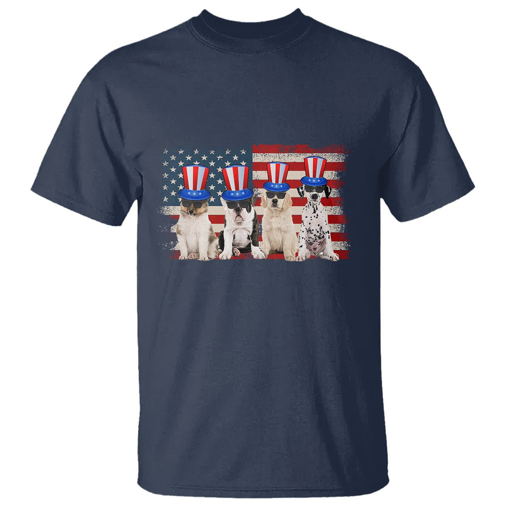 American Dogs T Shirt Funny USA Patriotic 4th July Gifts for Dog Lovers TS02 Printyourwear