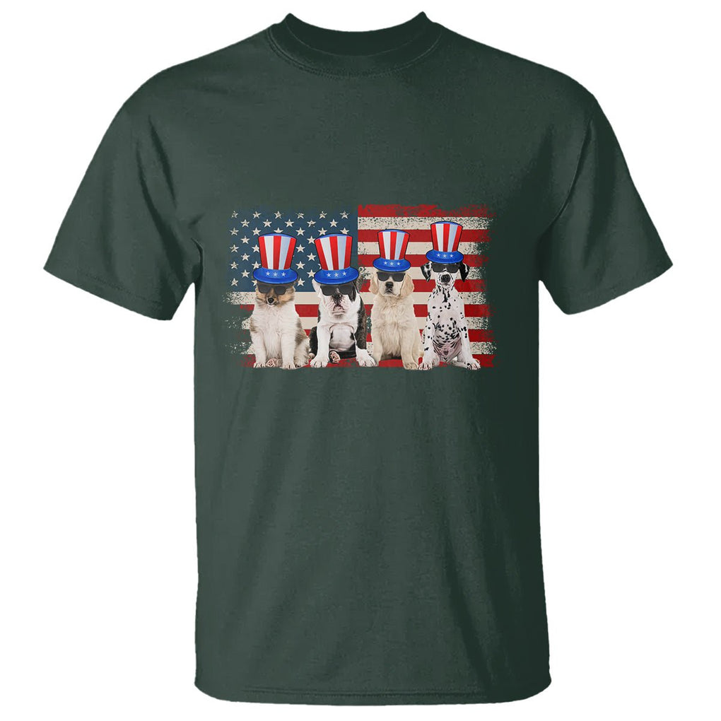 American Dogs T Shirt Funny USA Patriotic 4th July Gifts for Dog Lovers TS02 Printyourwear