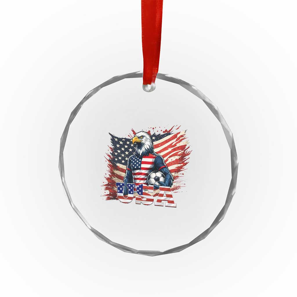 American Eagle And Soccer USA 2026 Supporter Crystal Glass Ornament TS12 Print Your Wear