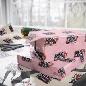 American Eagle And Soccer USA 2026 Supporter Wrapping Paper Roll TS12 Light Pink Print Your Wear