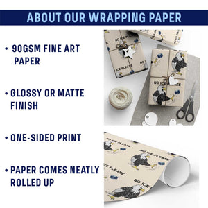 American Eagle No Ice Please Wrapping Paper Roll Minneapolis Support Gift TS12 Print Your Wear