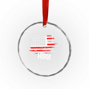 American Flag Kirk Crystal Glass Ornament Distressed Patriotic Team Charlie Tribute TS02 Print Your Wear