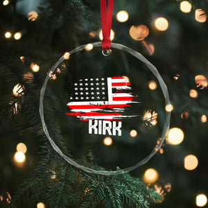 American Flag Kirk Crystal Glass Ornament Distressed Patriotic Team Charlie Tribute TS02 Print Your Wear