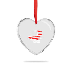 American Flag Kirk Heart Crystal Glass Ornament Distressed Patriotic Team Charlie Tribute TS02 Print Your Wear