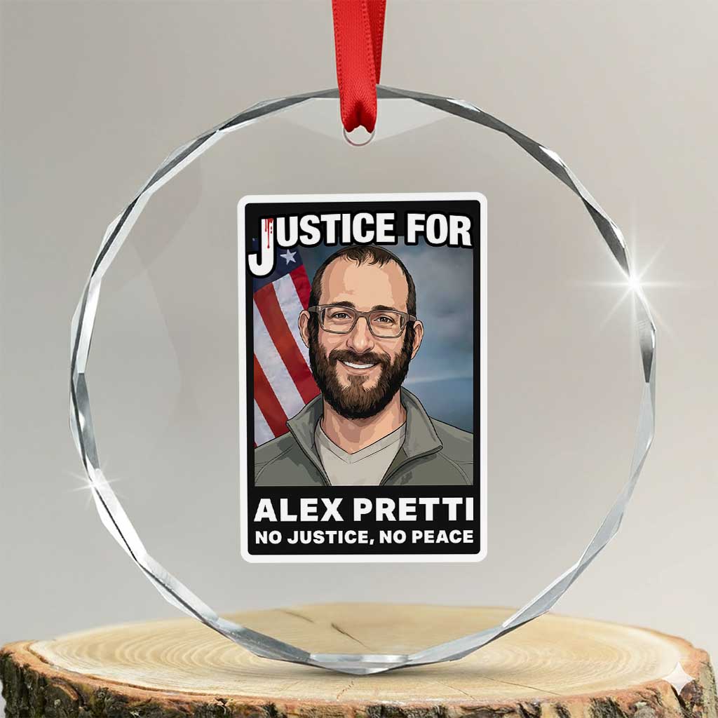 American Flag Minneapolis Support For Alex Gift Crystal Glass Ornament TS12 Transparent Glass 3'' Circle Print Your Wear