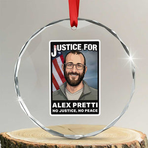 American Flag Minneapolis Support For Alex Gift Crystal Glass Ornament TS12 Transparent Glass 3'' Circle Print Your Wear