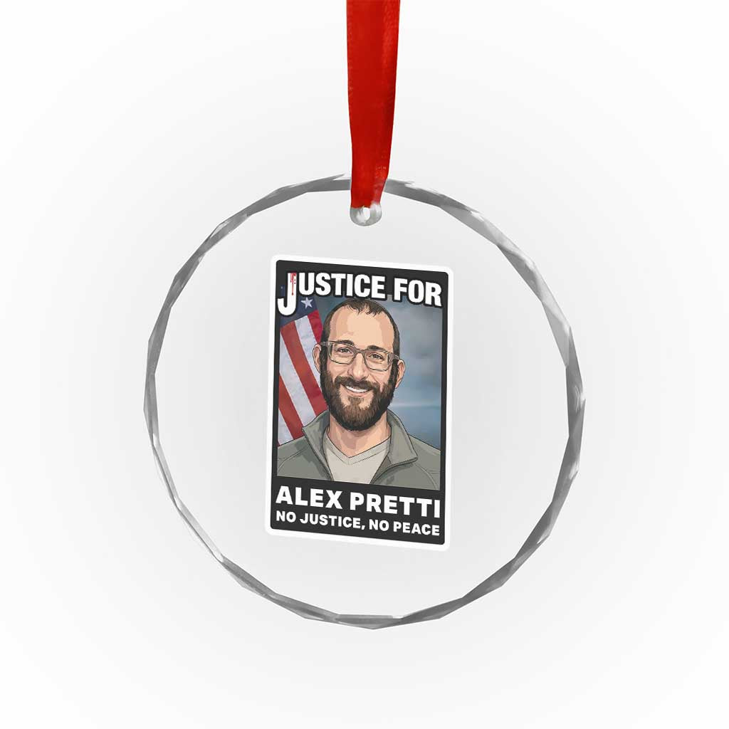 American Flag Minneapolis Support For Alex Gift Crystal Glass Ornament TS12 Print Your Wear