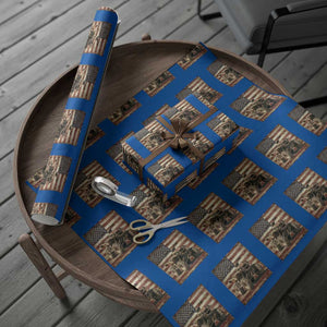American Flag Quad 4 Wheeler Wrapping Paper Roll Vintage Retro Cool ATV Quadrider Off Road Clothing TS10 Blue Print Your Wear