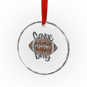 American Football Game Day Crystal Glass Ornament Rugby Season TS02 Print Your Wear