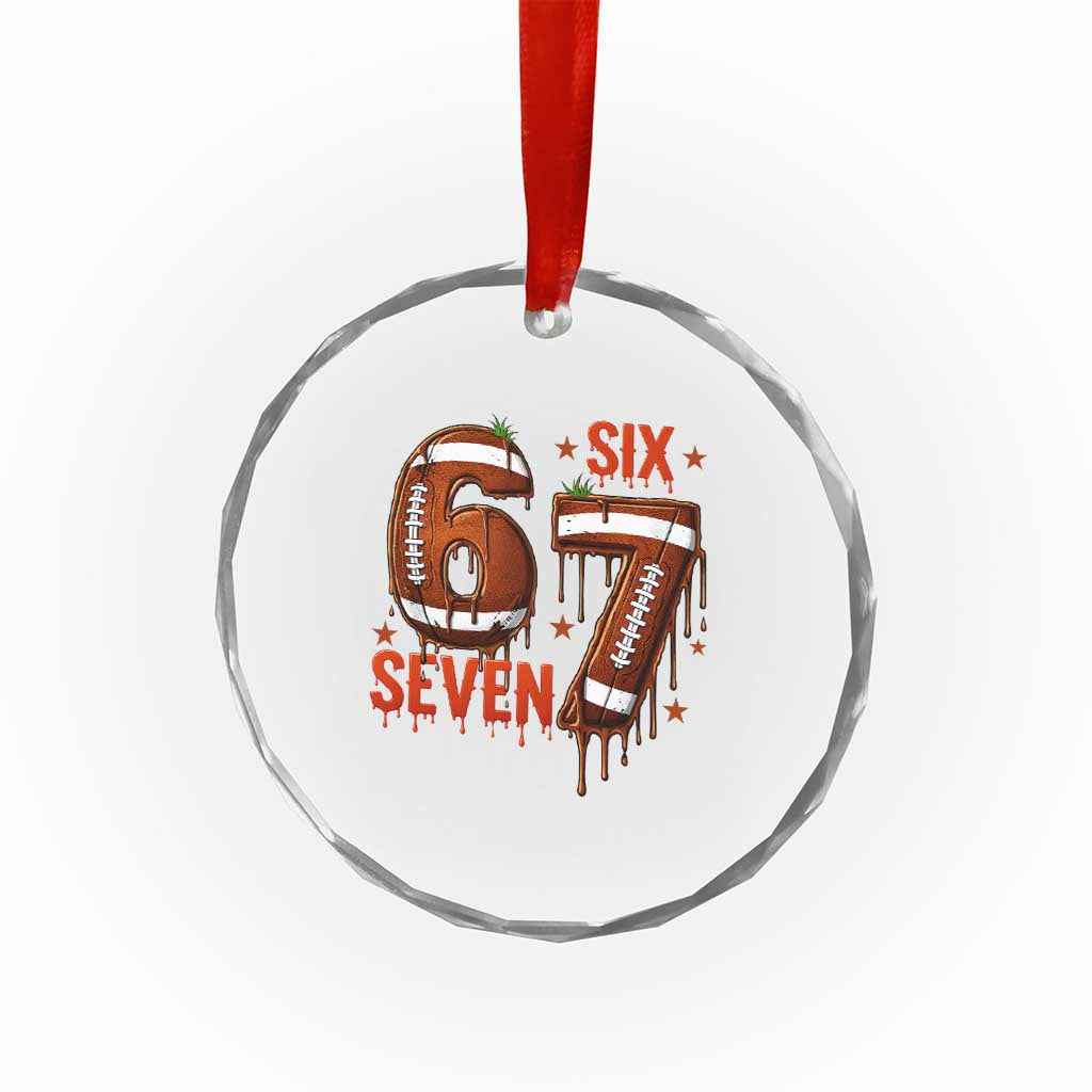 American Football Six Seven Meme Crystal Glass Ornament Funny Gen Z Alpha Gift TS12 Print Your Wear