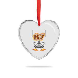 American Football Six Seven Meme Heart Crystal Glass Ornament Fire Flame Drip TS12 Print Your Wear