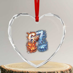 American Football Six Seven Meme Heart Crystal Glass Ornament Funny Gen Alpha Slang Gift TS12 Transparent Glass 3'' Heart Print Your Wear
