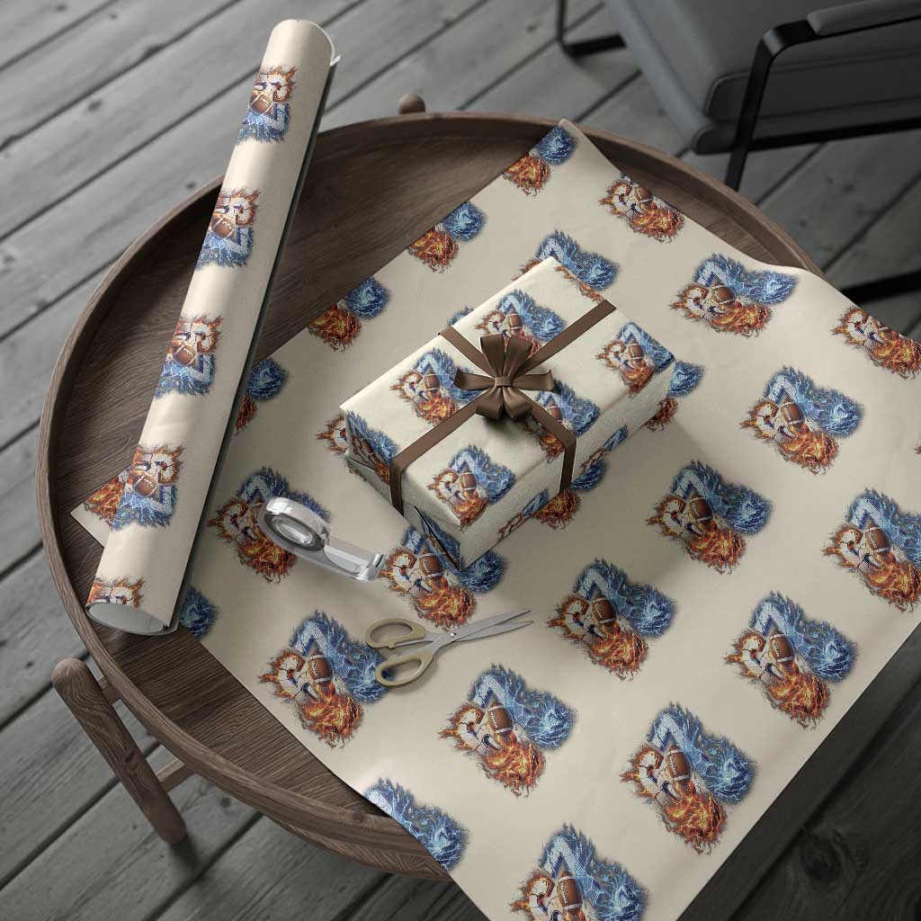 American Football Six Seven Meme Wrapping Paper Roll Funny Gen Alpha Slang Gift TS12 Beige Print Your Wear