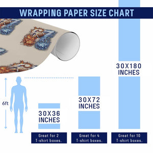 American Football Six Seven Meme Wrapping Paper Roll Funny Gen Alpha Slang Gift TS12 Print Your Wear