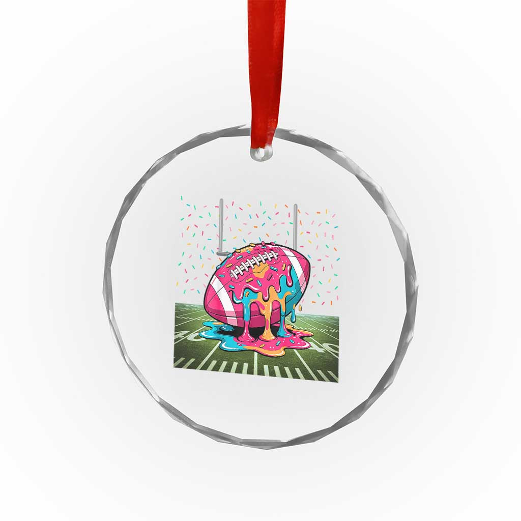 American Football Sprinkles Ice Cream Drip Field Goal Crystal Glass Ornament TS11 Print Your Wear