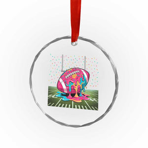 American Football Sprinkles Ice Cream Drip Field Goal Crystal Glass Ornament TS11 Print Your Wear