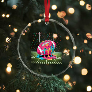 American Football Sprinkles Ice Cream Drip Field Goal Crystal Glass Ornament TS11 Print Your Wear