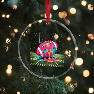 American Football Sprinkles Ice Cream Drip Field Goal Crystal Glass Ornament TS11 Print Your Wear