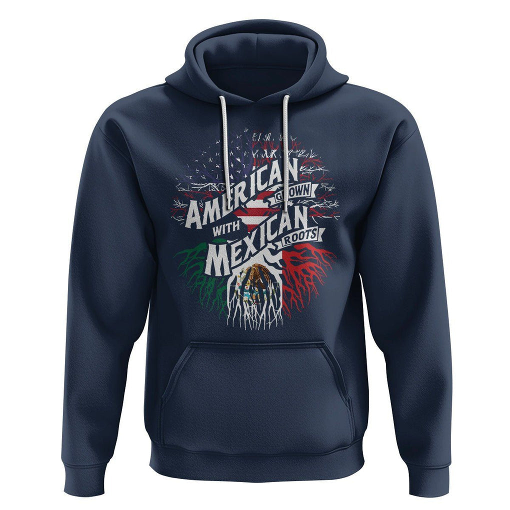 American Grown With Mexican Roots Hoodie TS09 Navy Printyourwear