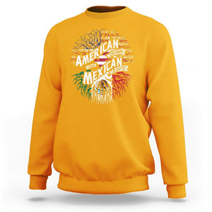 American Grown With Mexican Roots Sweatshirt TS09 Gold Printyourwear