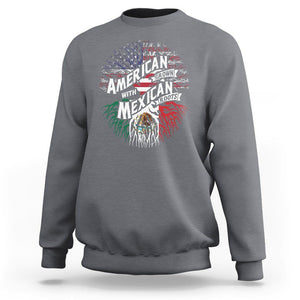 American Grown With Mexican Roots Sweatshirt TS09 Charcoal Printyourwear