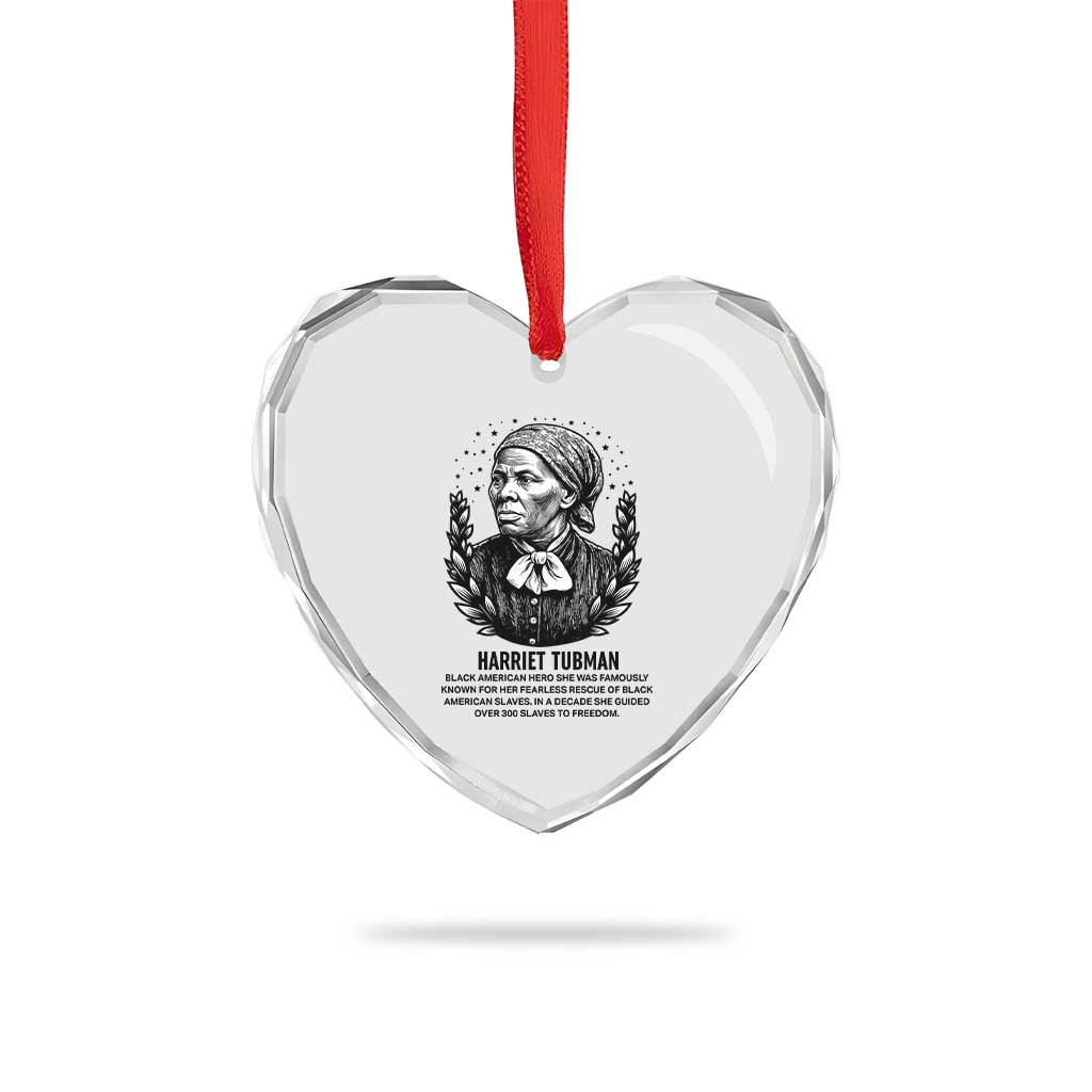 American Hero Harriet Tubman Heart Crystal Glass Ornament Black History Leader Gift TS12 Print Your Wear