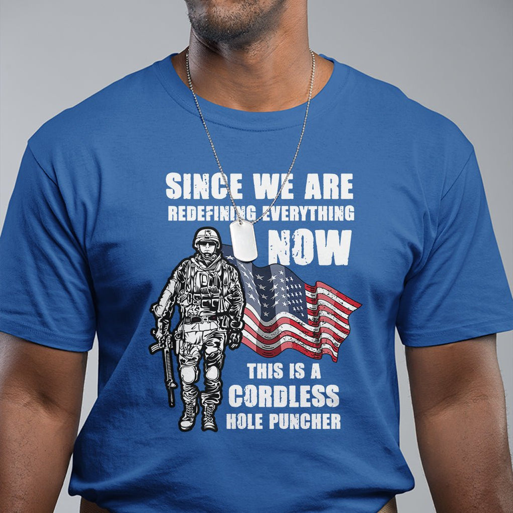 American Patriot T Shirt This Is A Cordless Hole Puncher US Flag Rifle TS02 Printyourwear