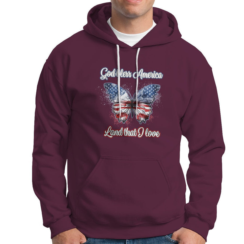 American Patriotic Hoodie God Bless America Land That I Love TS02 Printyourwear
