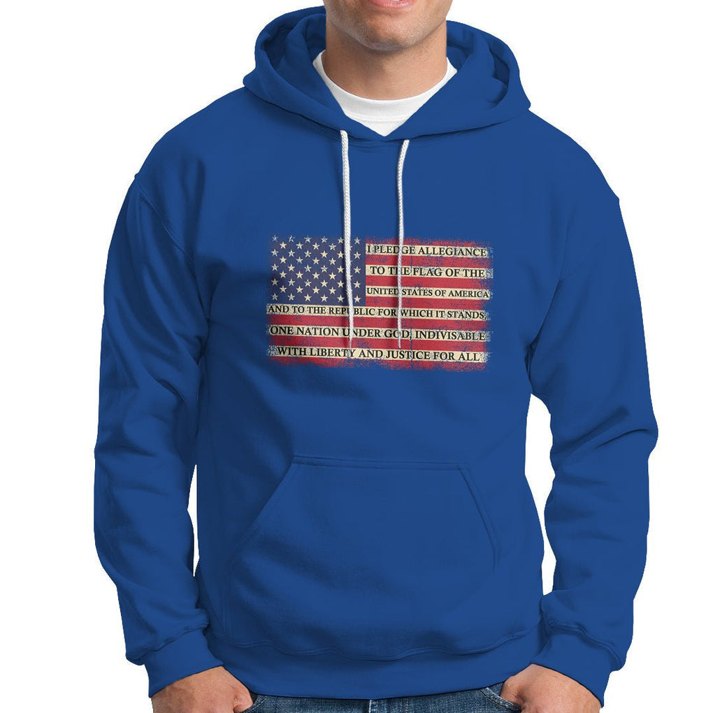 American Patriotic Hoodie I Pledge Allegiance To The Flag Of The USA One Nation Under God TS02 Printyourwear