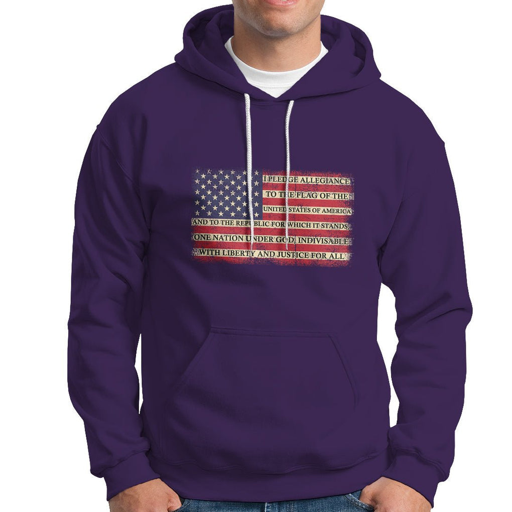 American Patriotic Hoodie I Pledge Allegiance To The Flag Of The USA One Nation Under God TS02 Printyourwear