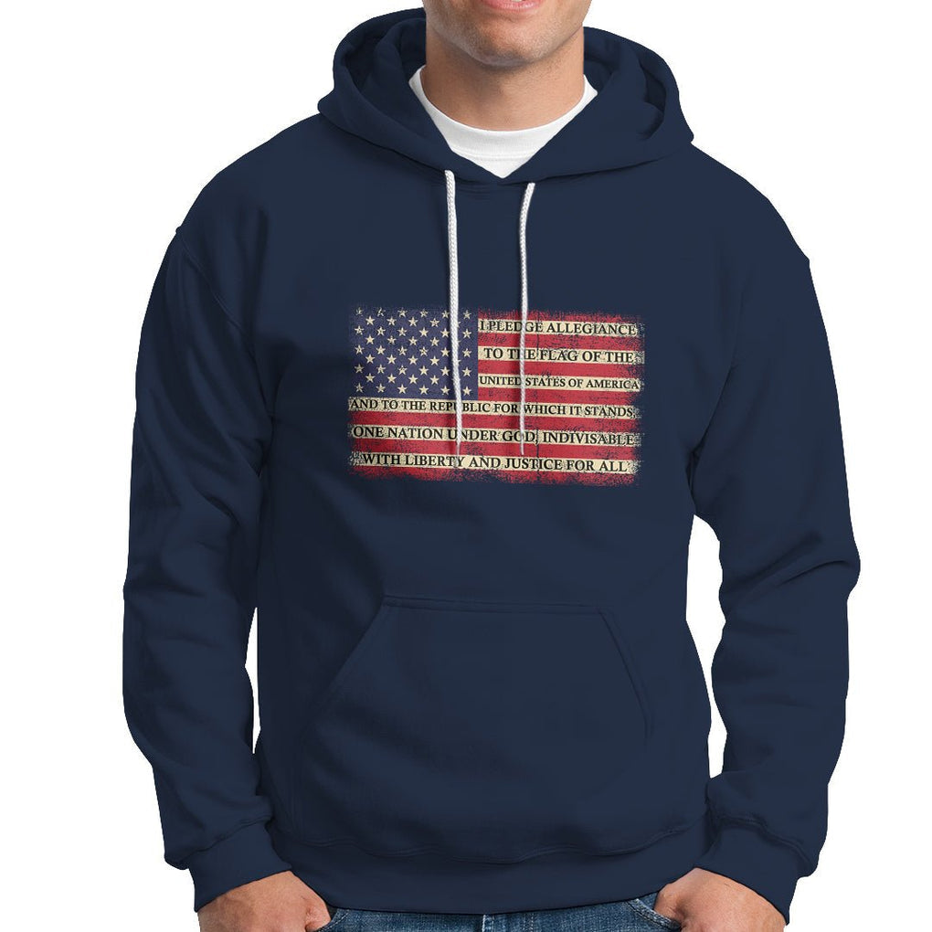 American Patriotic Hoodie I Pledge Allegiance To The Flag Of The USA One Nation Under God TS02 Printyourwear