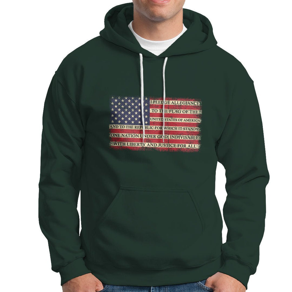 American Patriotic Hoodie I Pledge Allegiance To The Flag Of The USA One Nation Under God TS02 Printyourwear