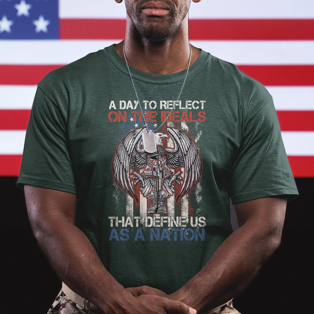 American Patriotic T Shirt A Day To Reflect On The Ideals That Define Us As A Nation TS02 Printyourwear