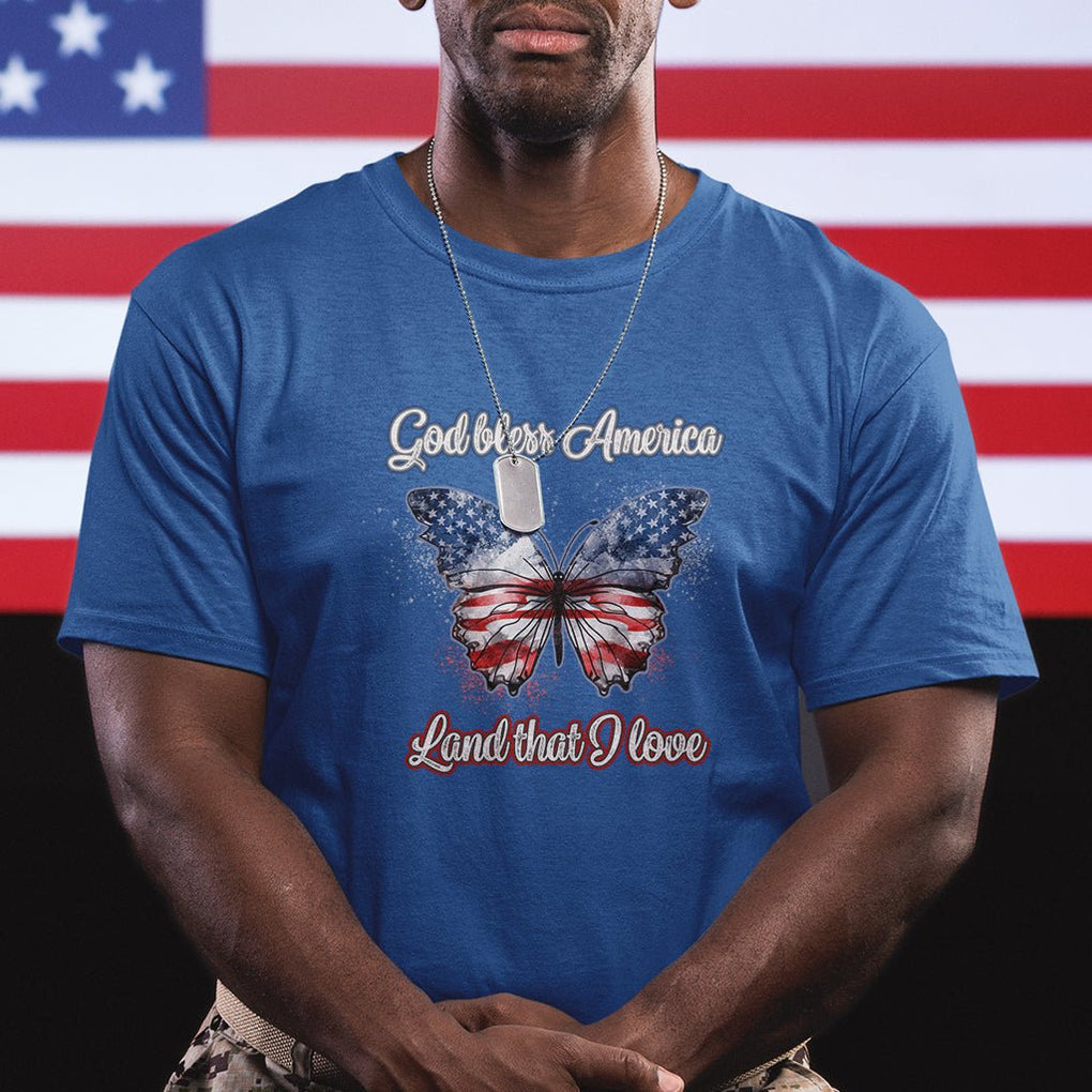 American Patriotic T Shirt God Bless America Land That I Love TS02 Printyourwear