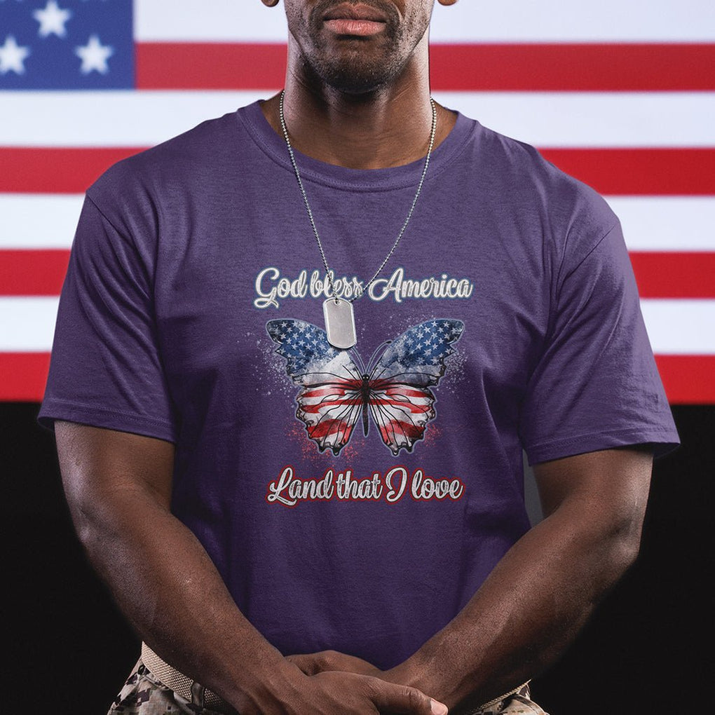 American Patriotic T Shirt God Bless America Land That I Love TS02 Printyourwear