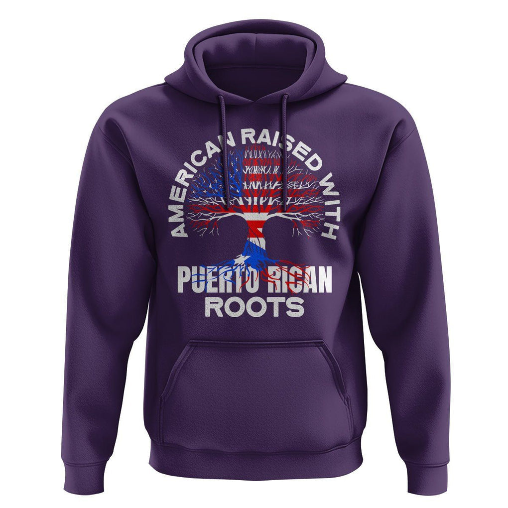 American Raised With Puerto Rican Roots Hoodie TS09 Purple Print Your Wear