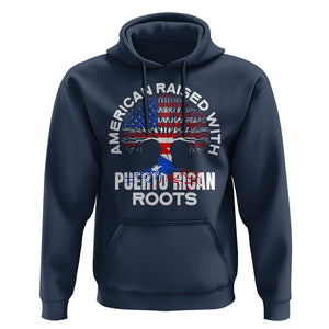 American Raised With Puerto Rican Roots Hoodie TS09 Navy Print Your Wear