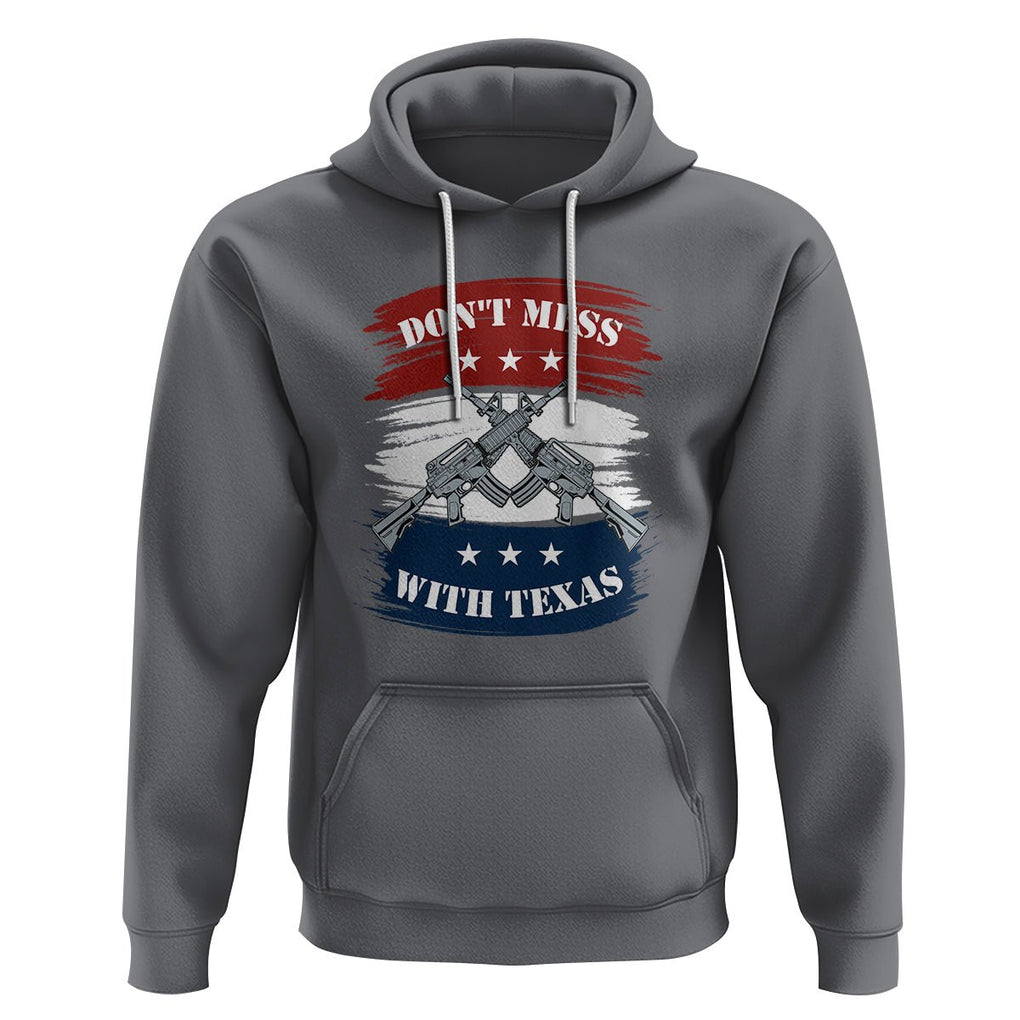 American Texan Hoodie Don't Mess with Texas Flag TS02 Charcoal Printyourwear