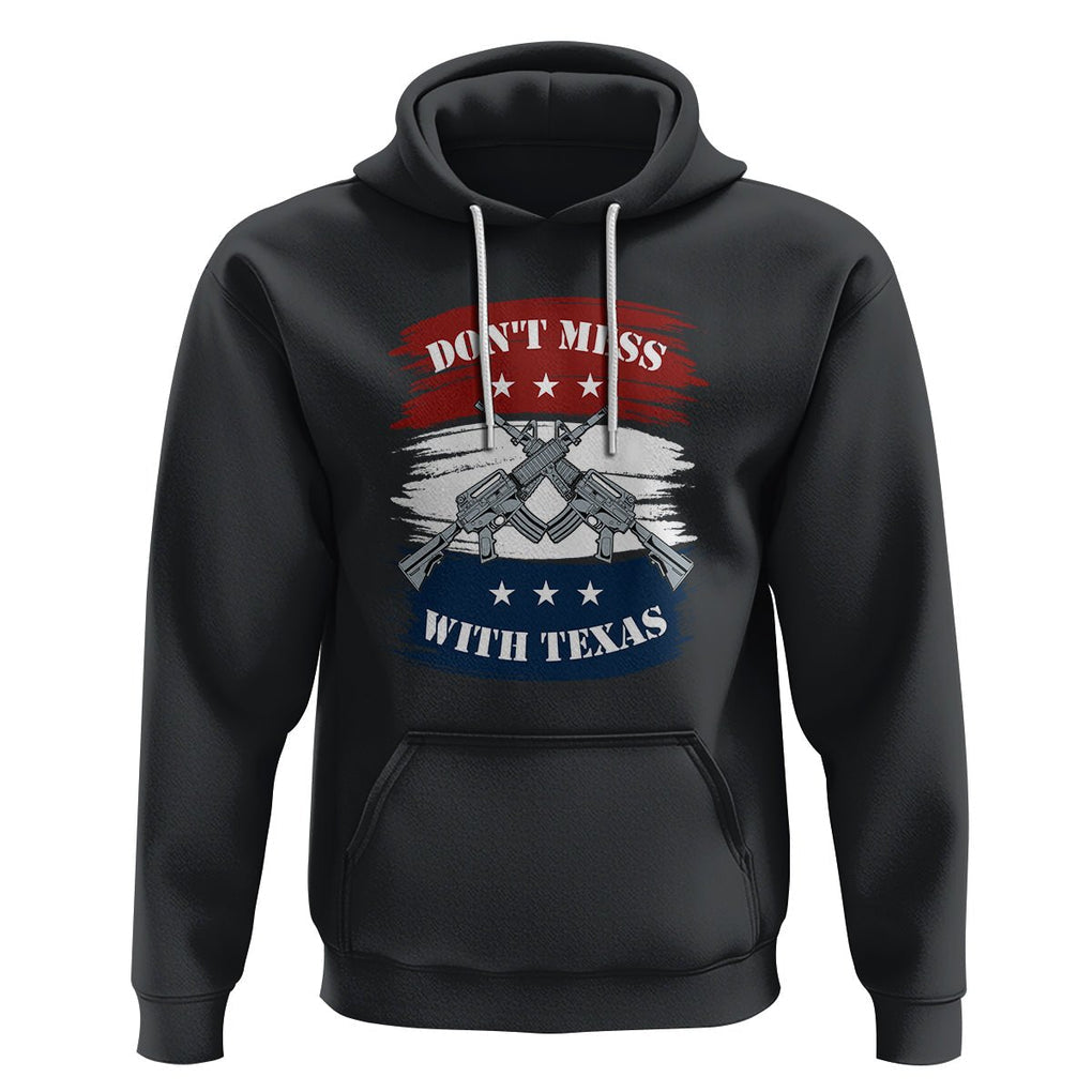 American Texan Hoodie Don't Mess with Texas Flag TS02 Black Printyourwear