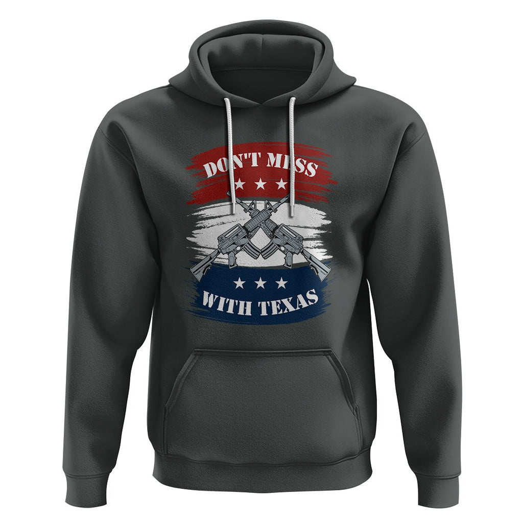 American Texan Hoodie Don't Mess with Texas Flag TS02 Dark Heather Printyourwear