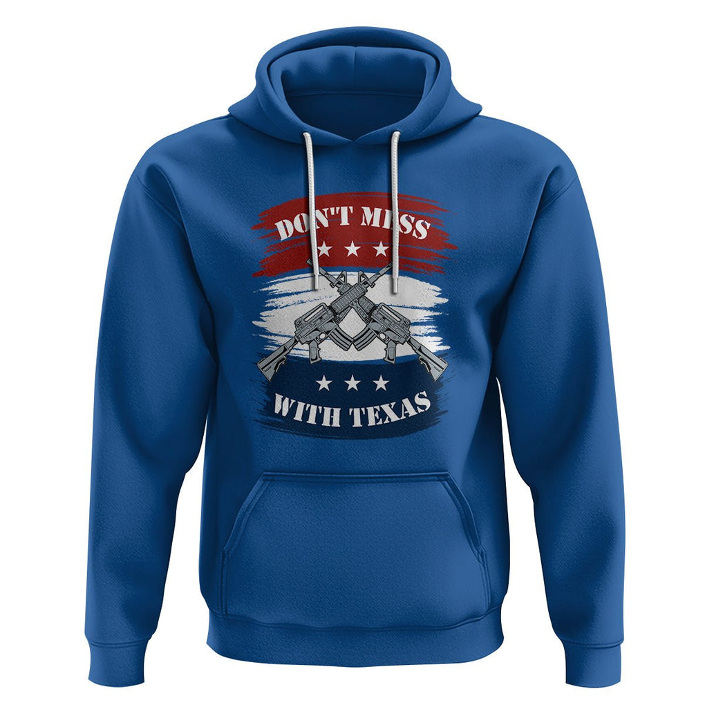 American Texan Hoodie Don't Mess with Texas Flag TS02 Royal Blue Printyourwear