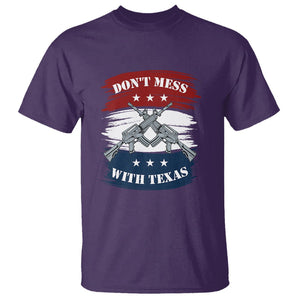 American Texan T Shirt Don't Mess with Texas Flag TS02 Purple Printyourwear